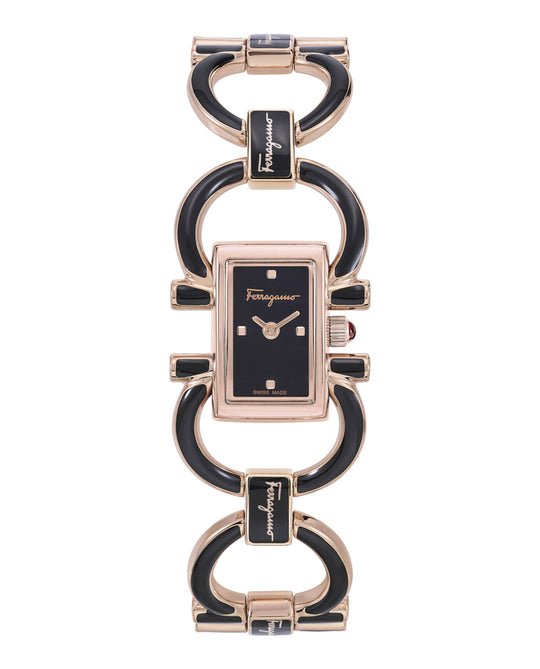 Double Gancini Mini Bracelet Watch