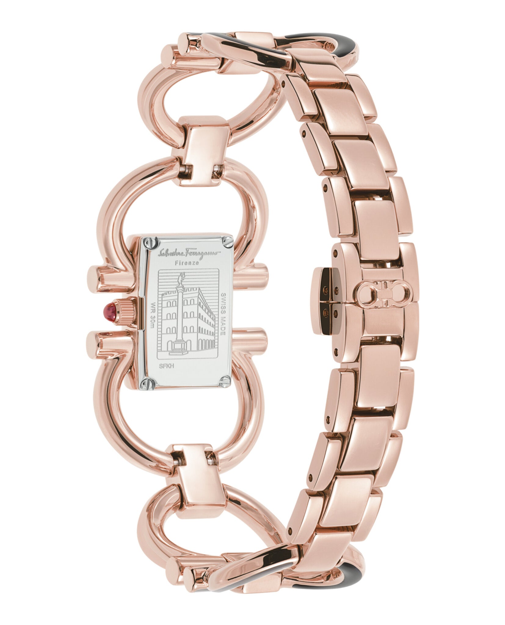 Double Gancini Mini Bracelet Watch