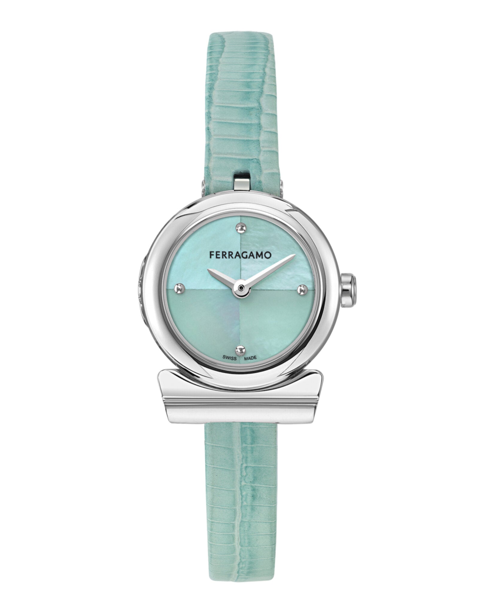 Gancini Leather Watch