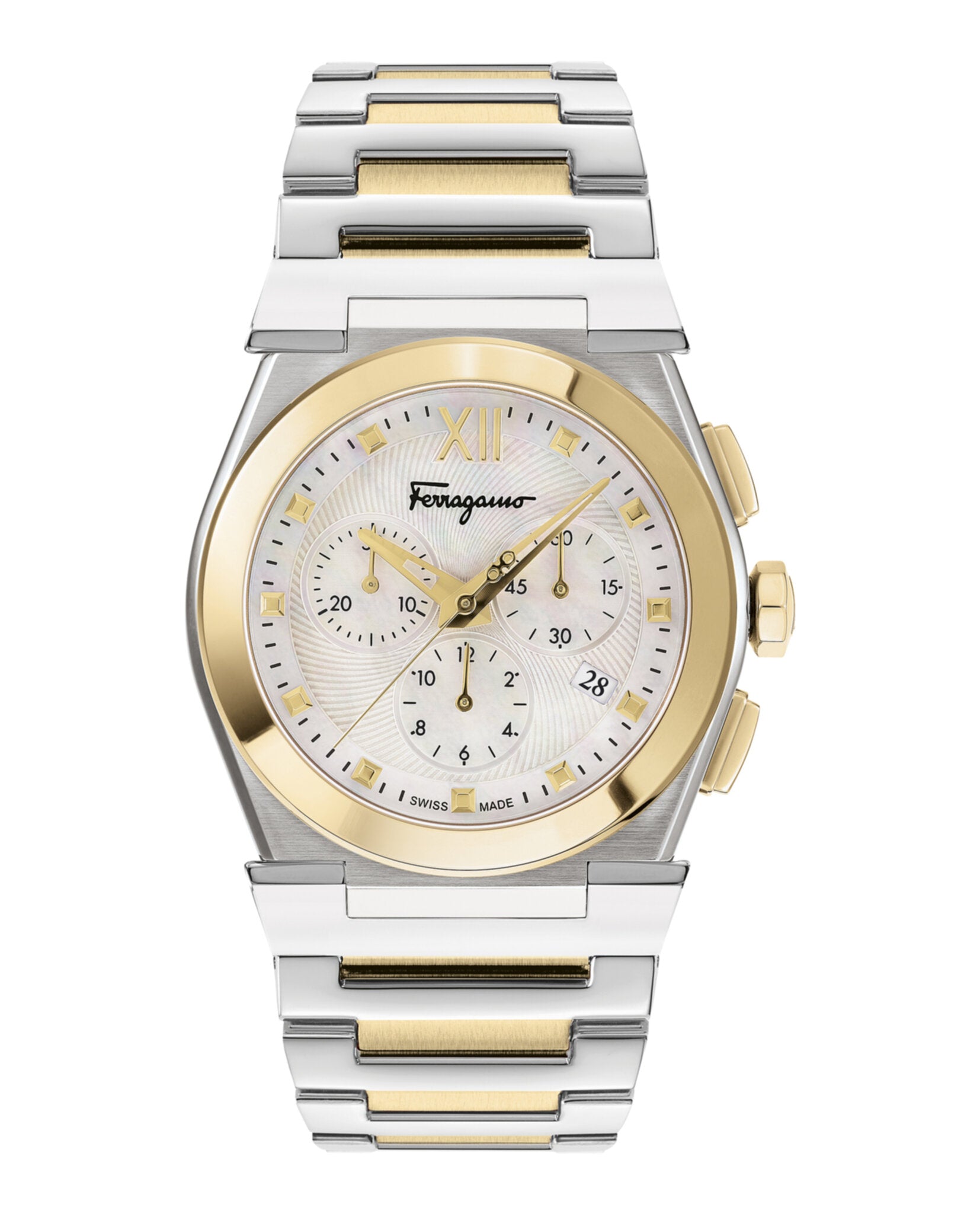 Vega Chrono Mother of Pearl Watch