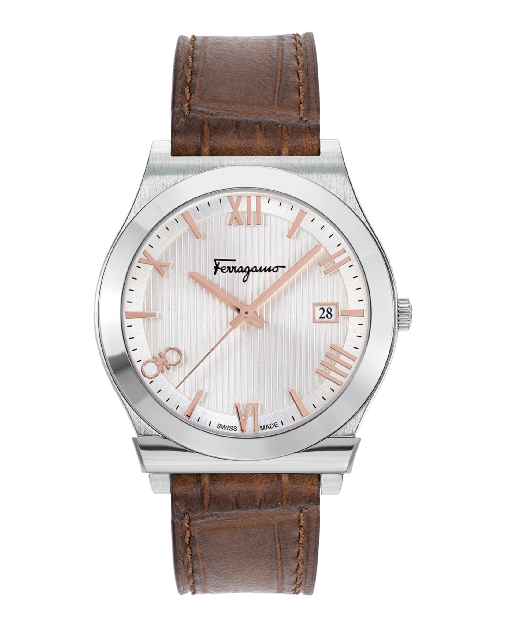 Gancini Leather Watch