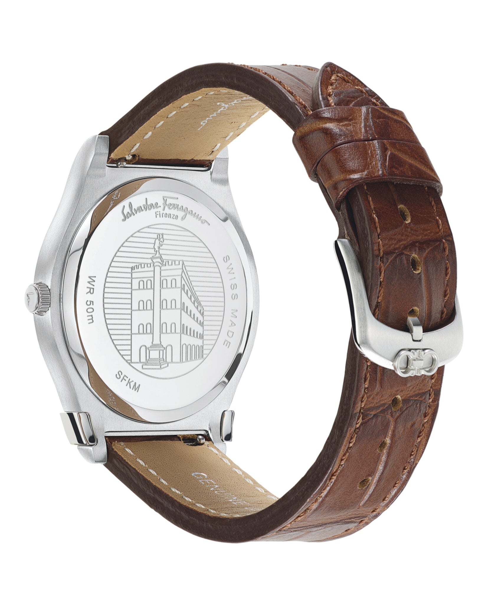 Gancini Leather Watch