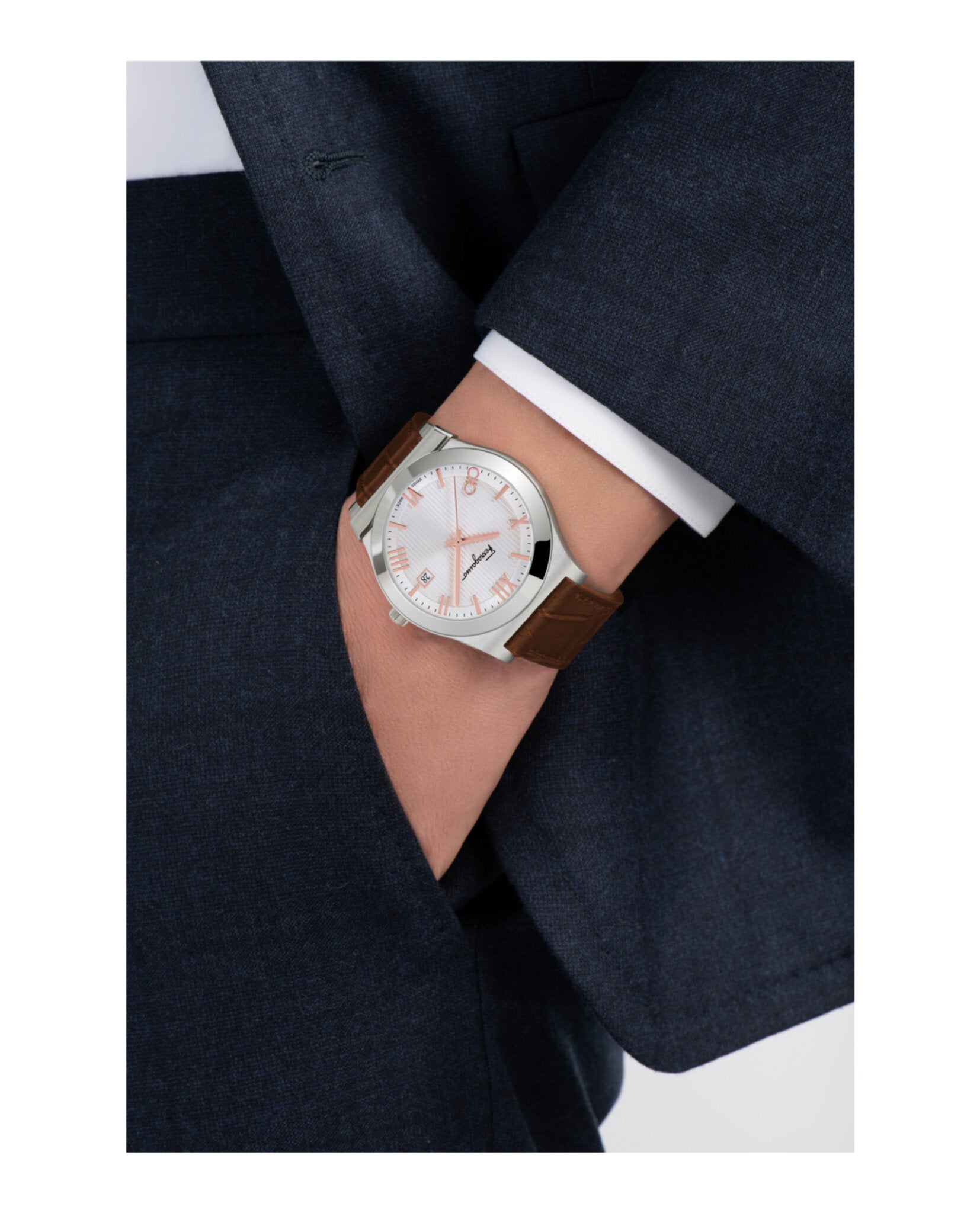 Gancini Leather Watch