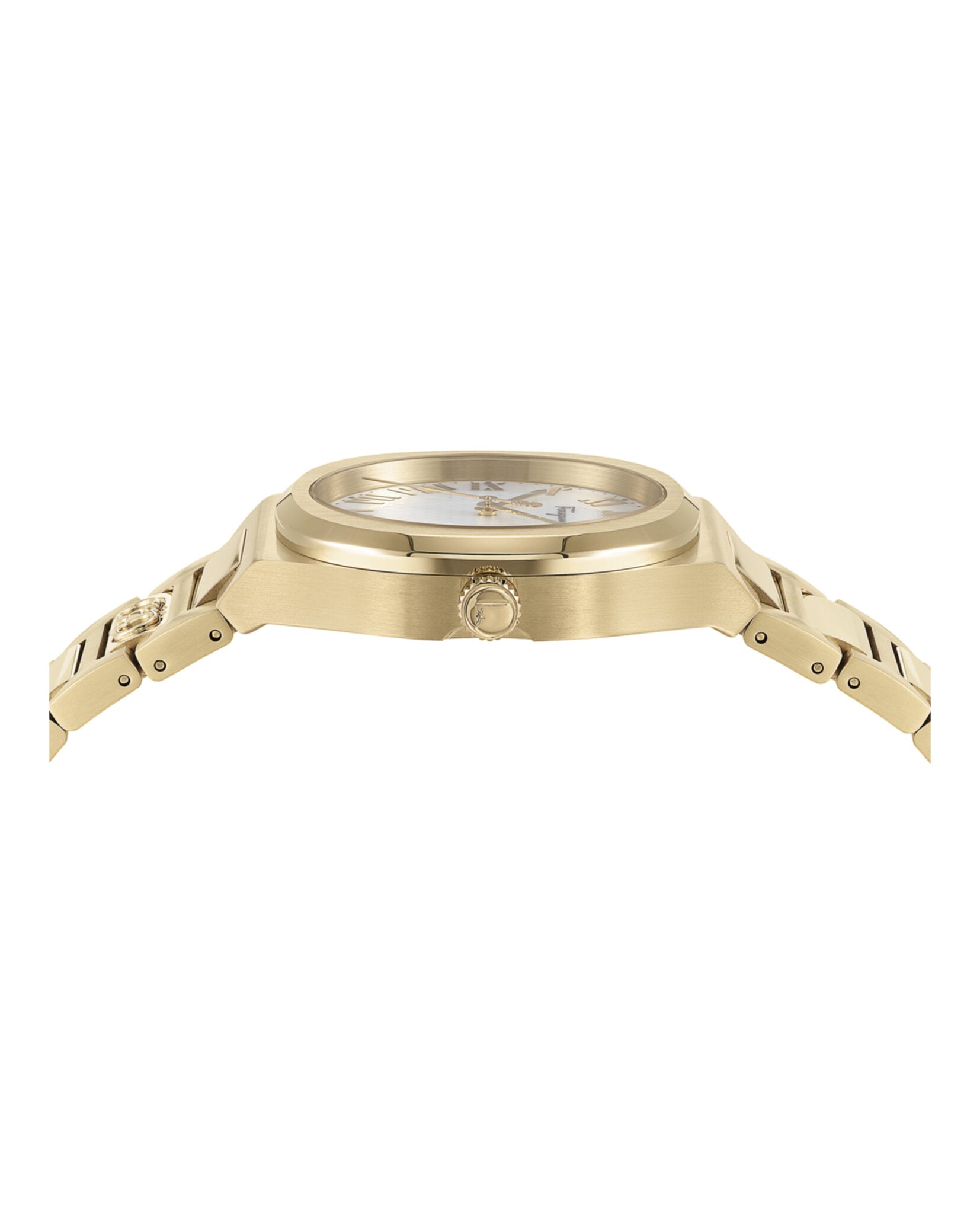 Ferragamo Elliptical Mother of Pearl Watch