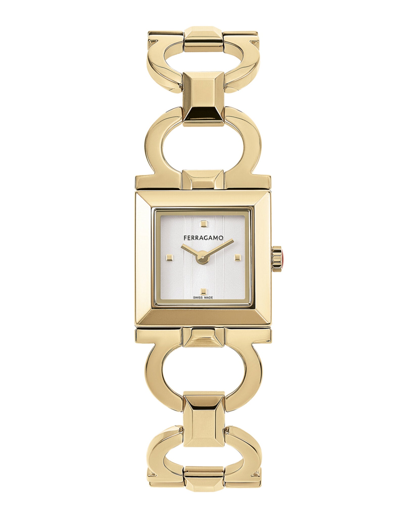 Double Gancini Square Bracelet Watch