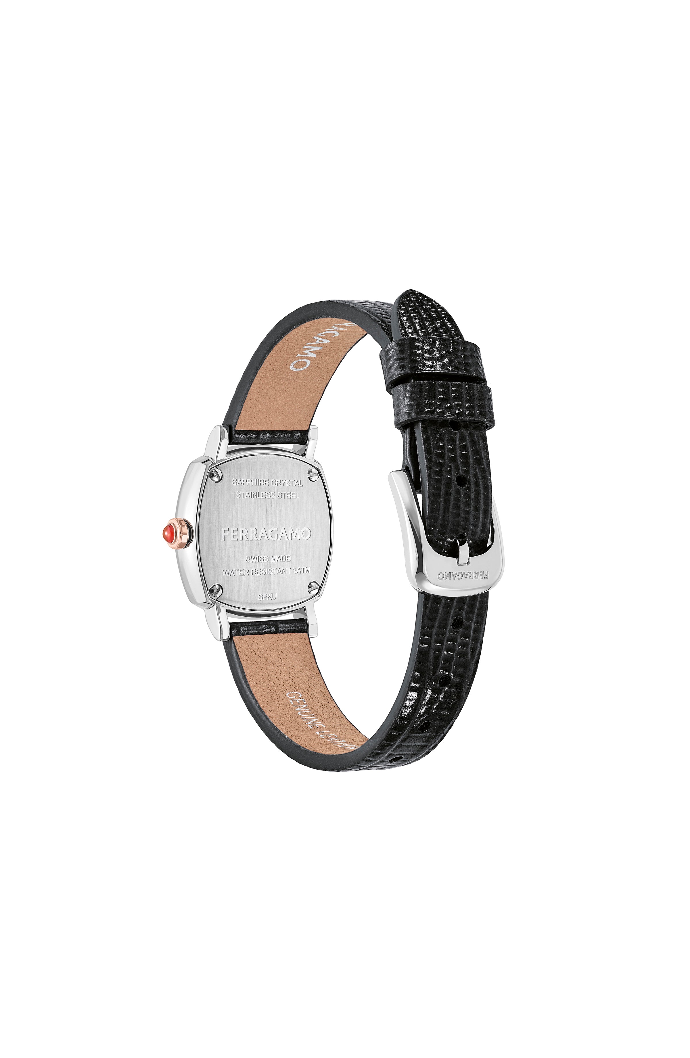 Ferragamo Soft Square Leather Watch