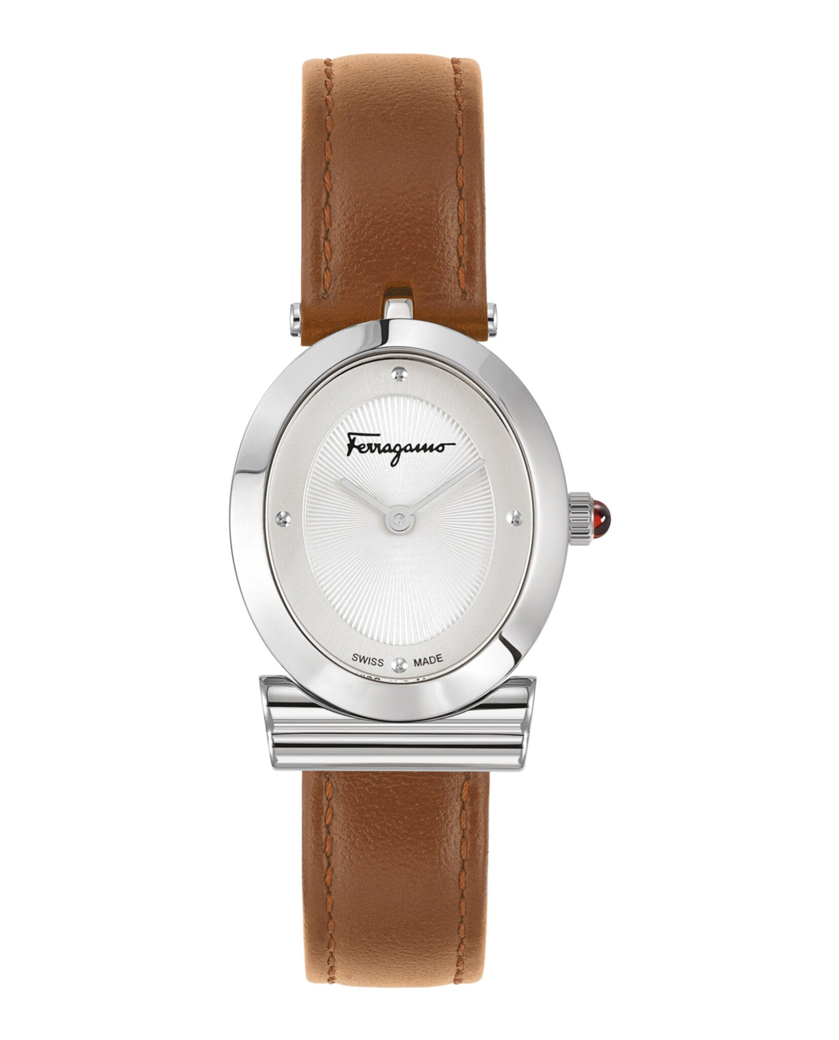 Ferragamo Miroir Leather Watch