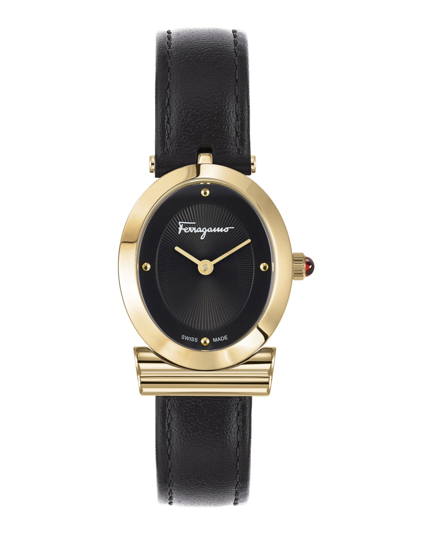 Ferragamo Miroir Leather Watch