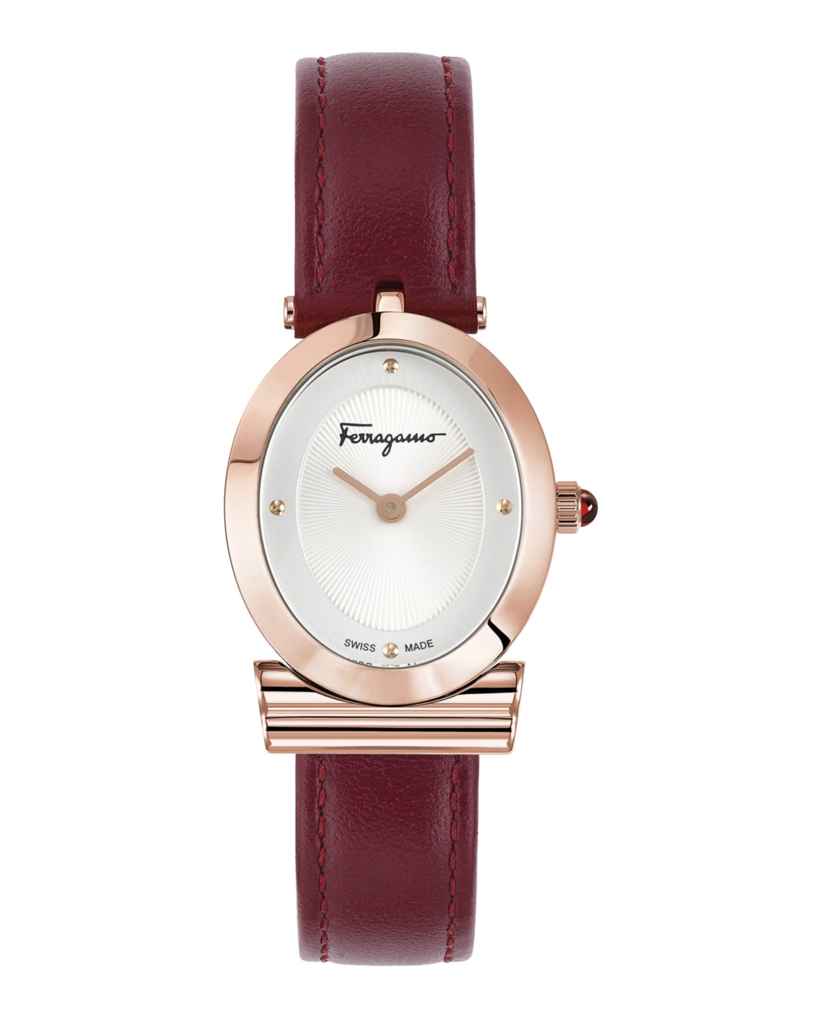 Ferragamo Miroir Leather Watch