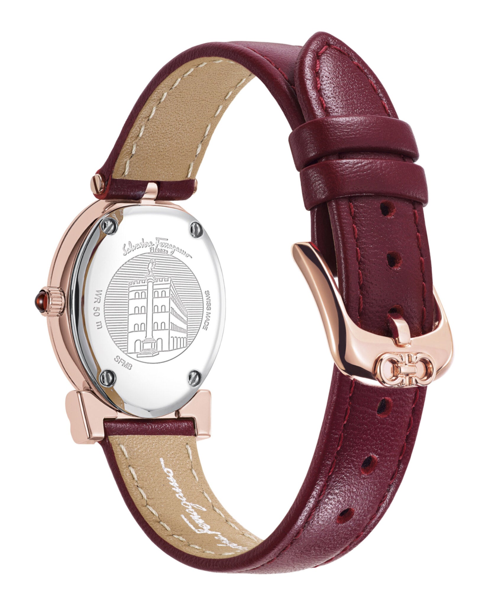 Ferragamo Miroir Leather Watch