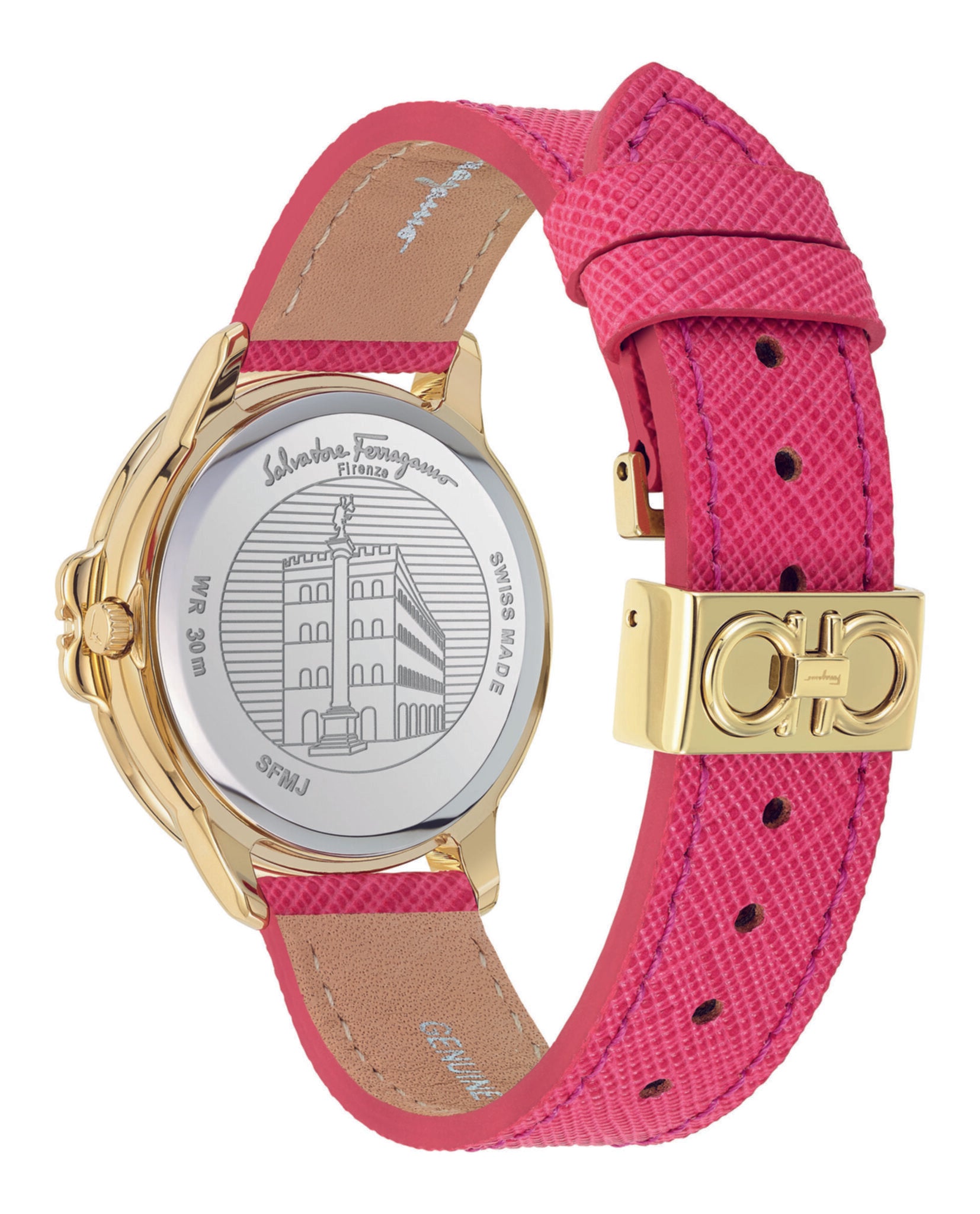 Ferragamo Studmania Leather Watch