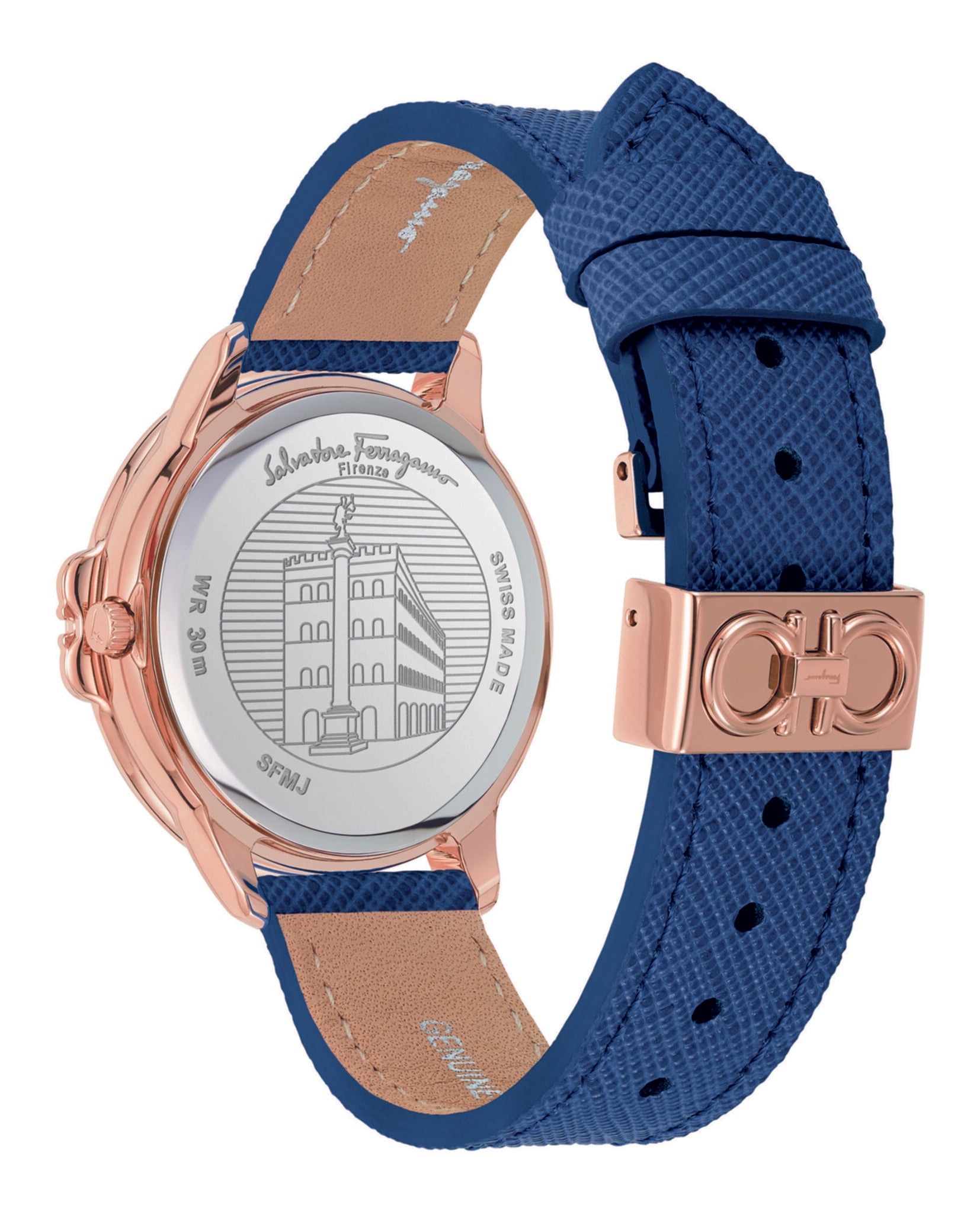 Ferragamo Studmania Leather Watch