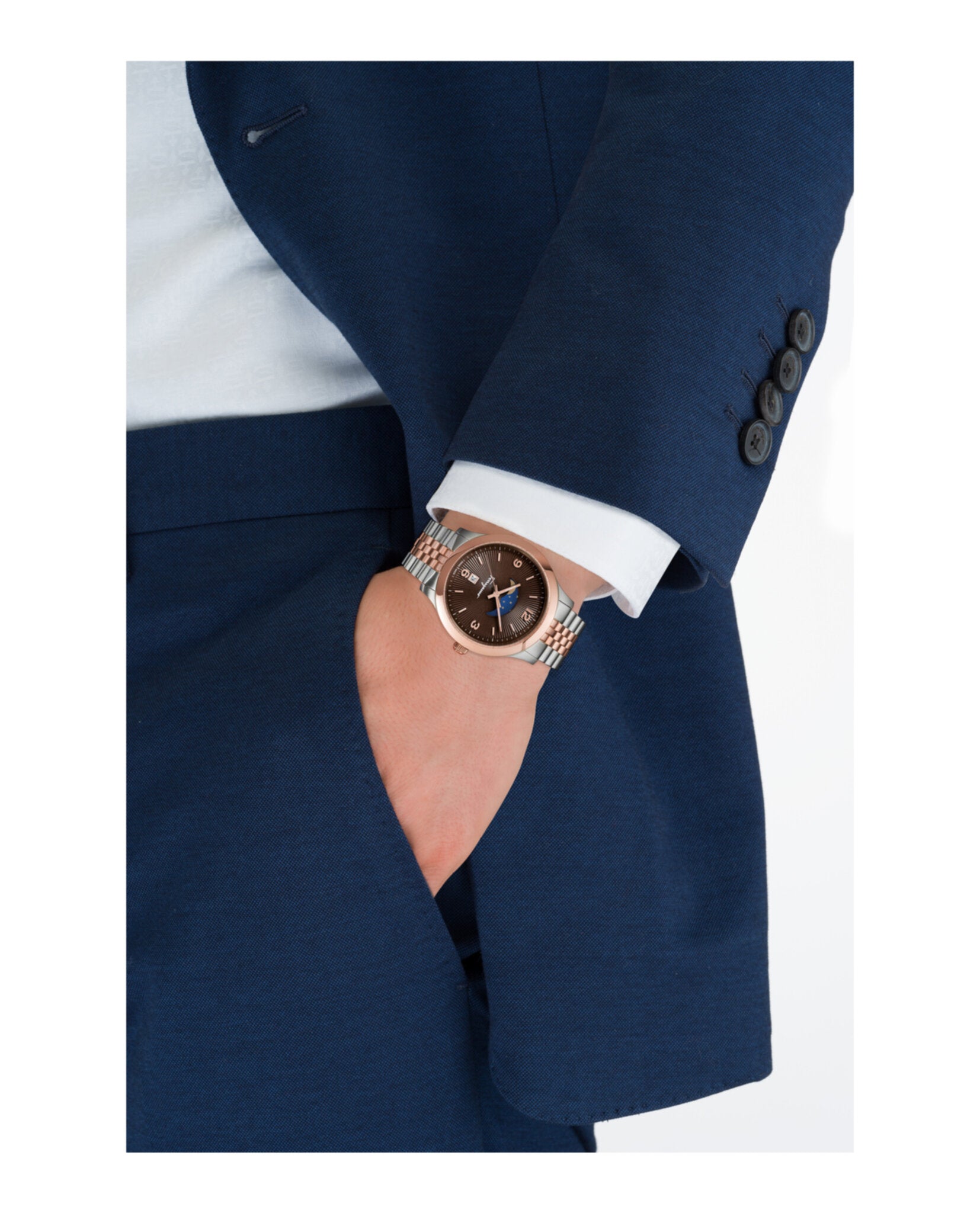 Ferragamo Duo Moonphase Bracelet Watch