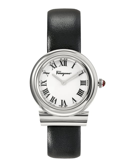 Gancini Leather Watch