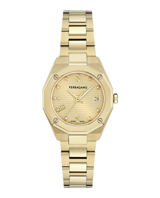 Ferragamo Edge Diamond Watch
