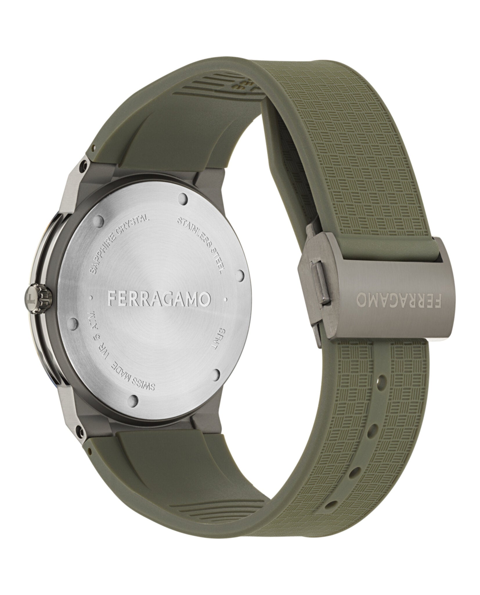 Ferragamo Sapphire Logo Recycled PU Watch