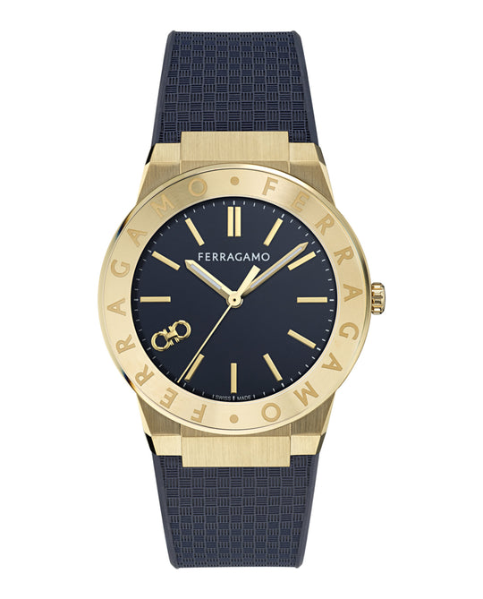 Ferragamo Sapphire Logo Recycled PU Watch