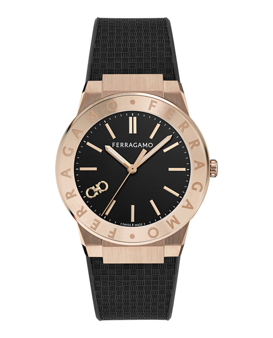 Ferragamo Sapphire Logo Recycled PU Watch