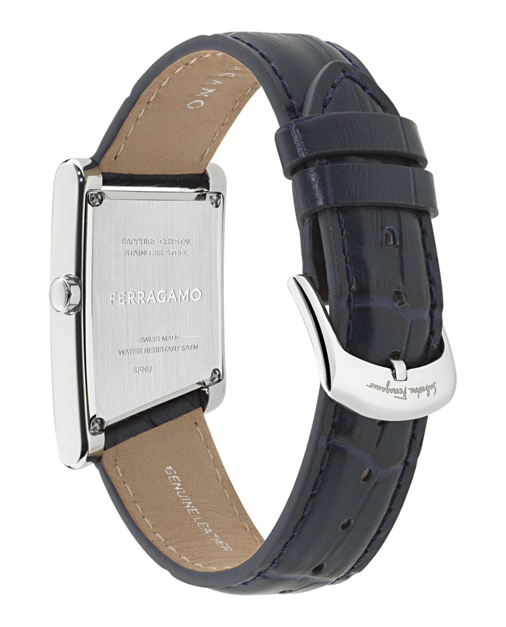 Ferragamo Asymetrique Leather Watch