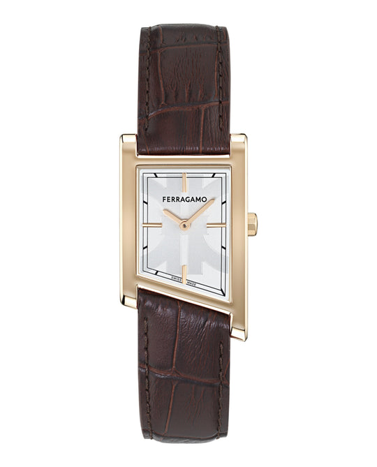 Ferragamo Asymetrique Leather Watch