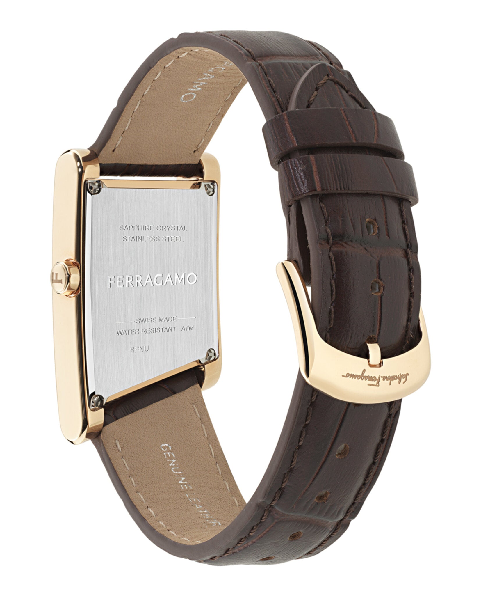Ferragamo Asymetrique Leather Watch