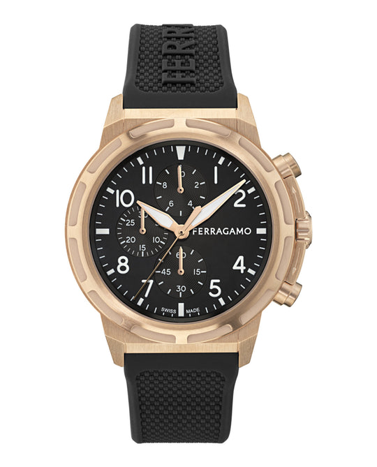 Ferragamo Sport Chrono Silicone Watch
