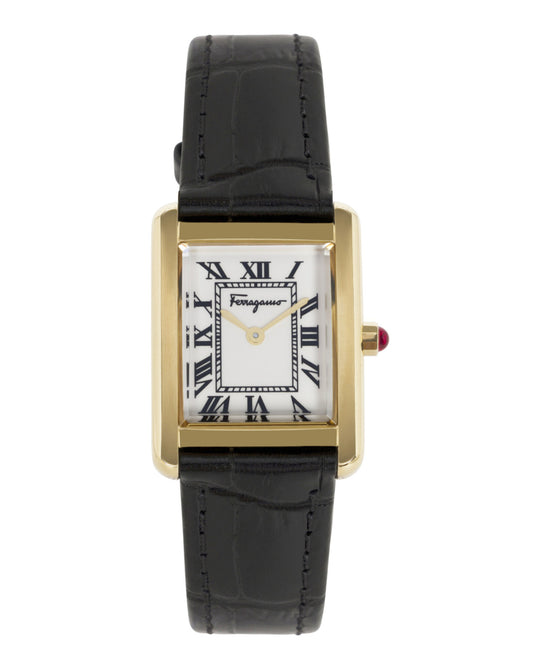 Ferragamo Portrait Leather Watch