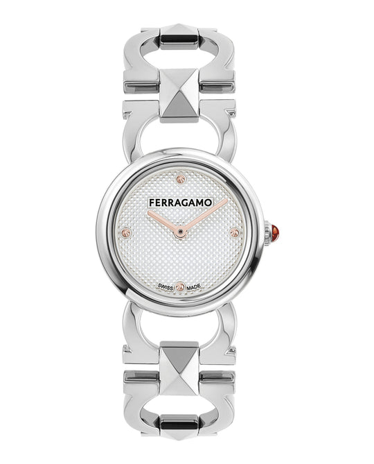 Double Gancini Stud Bracelet Watch