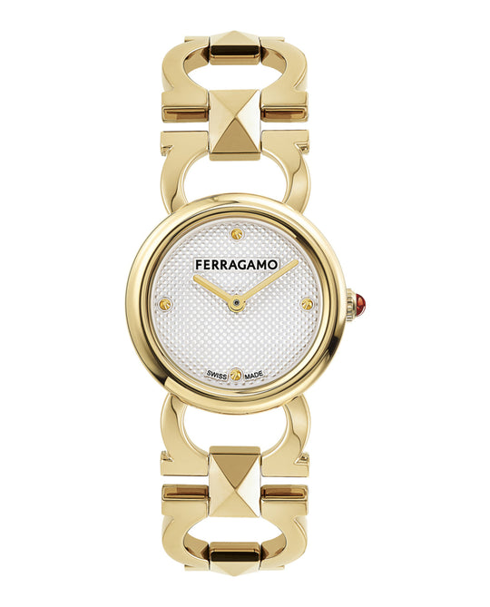 Double Gancini Stud Bracelet Watch