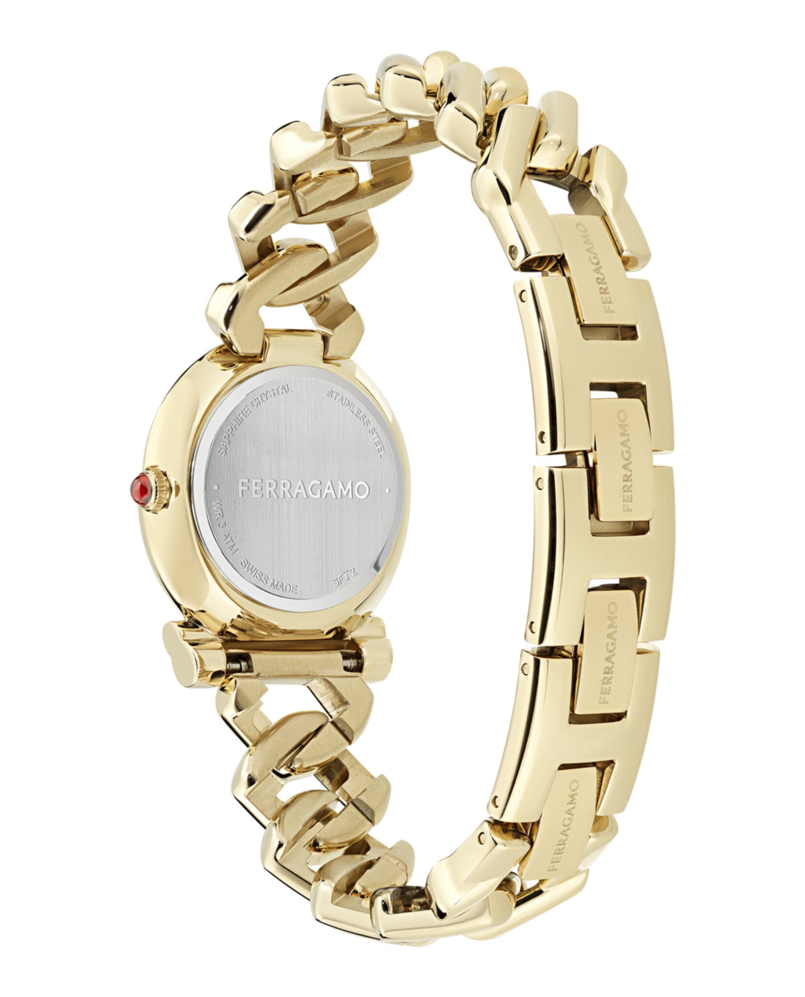 Gancini Twisted Chain Bracelet Watch