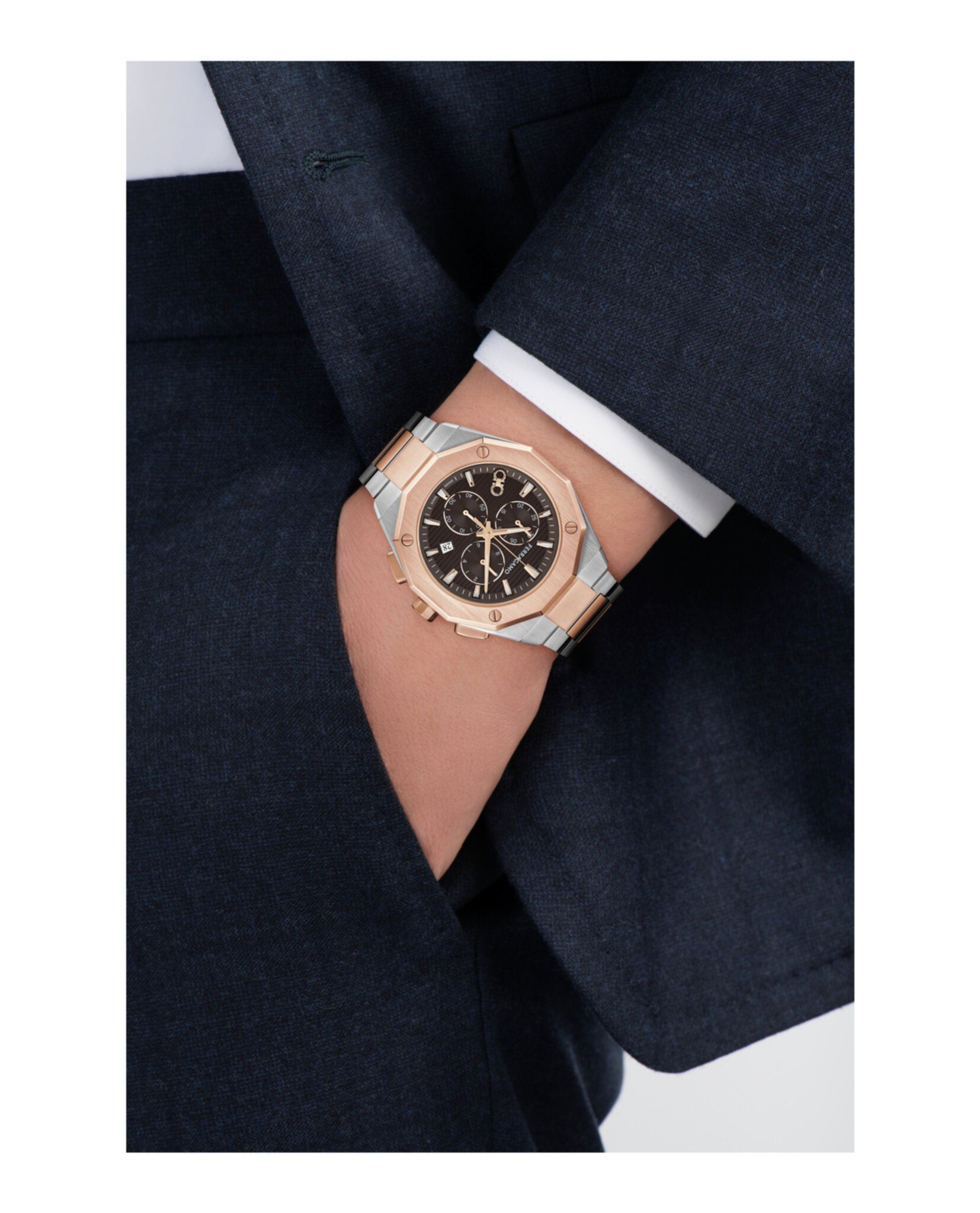 Ferragamo Edge Chrono Bracelet Watch
