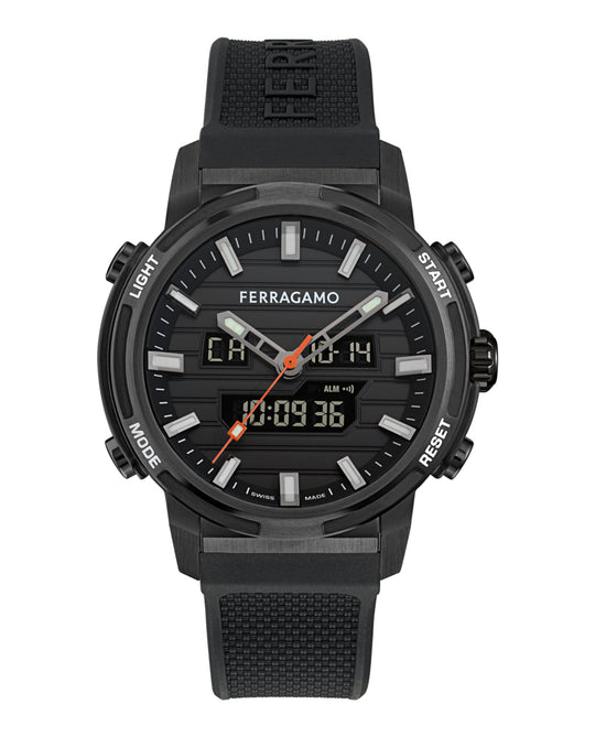 Ferragamo Sport Anadigit Silicone Watch