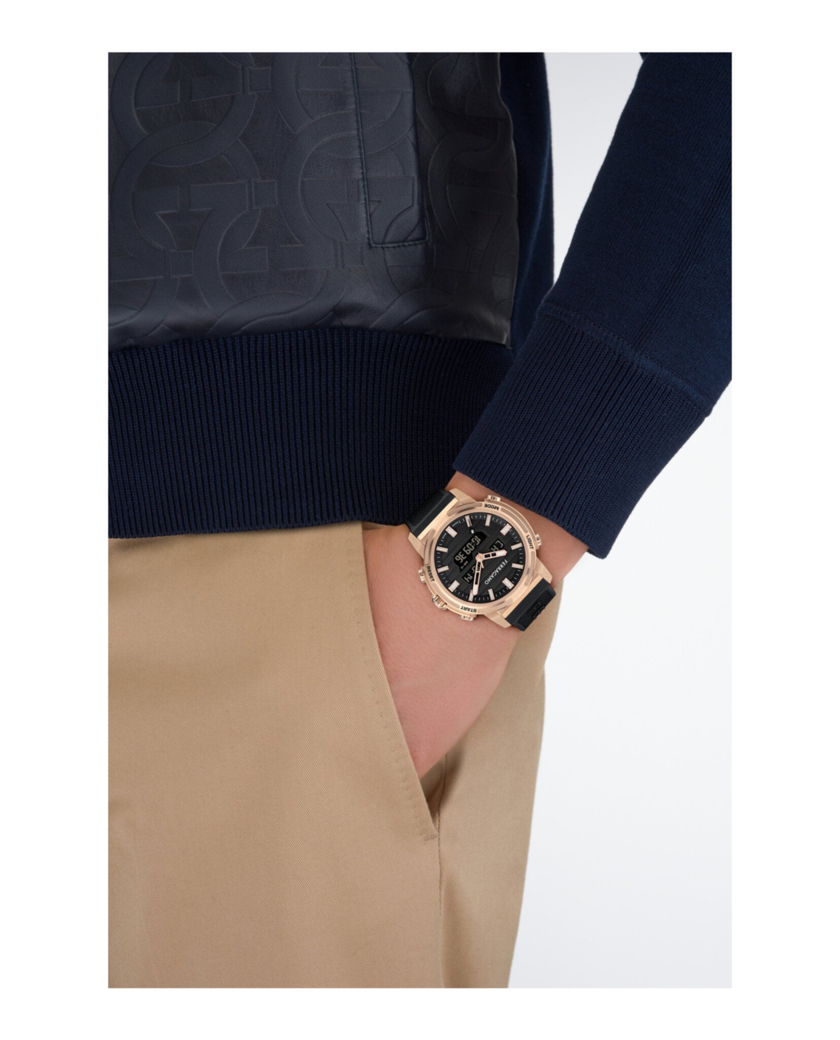 Ferragamo Sport Anadigit Silicone Watch