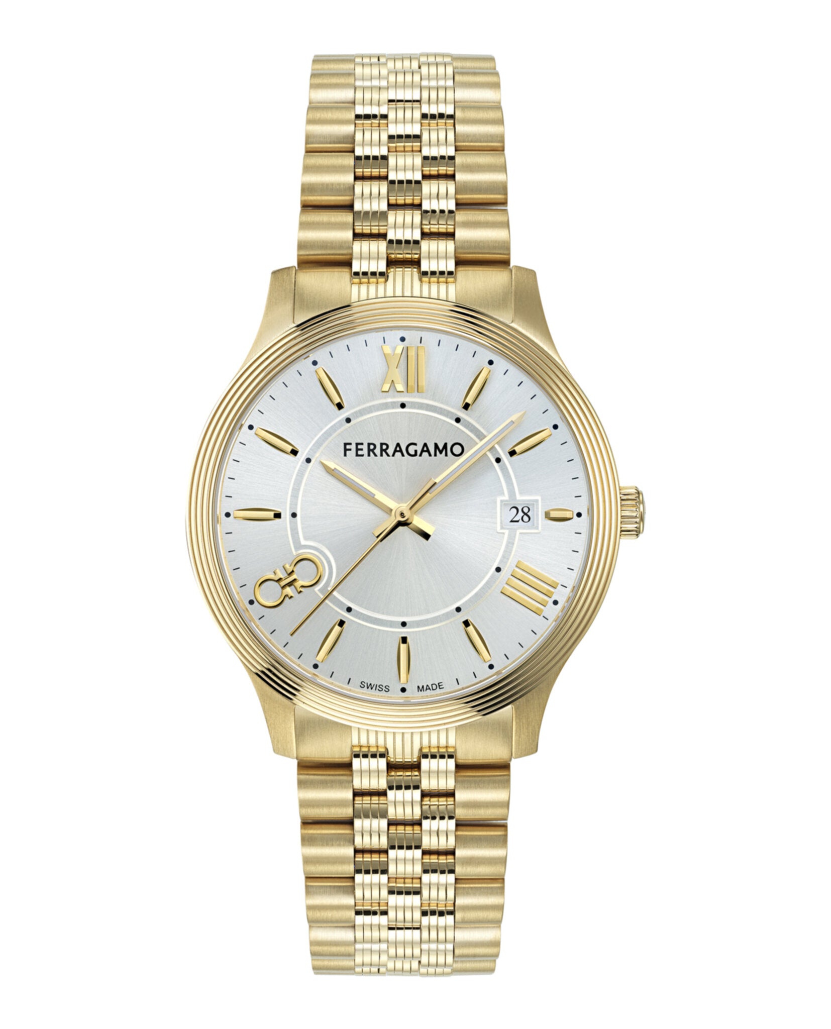 Ferragamo gold watch hotsell