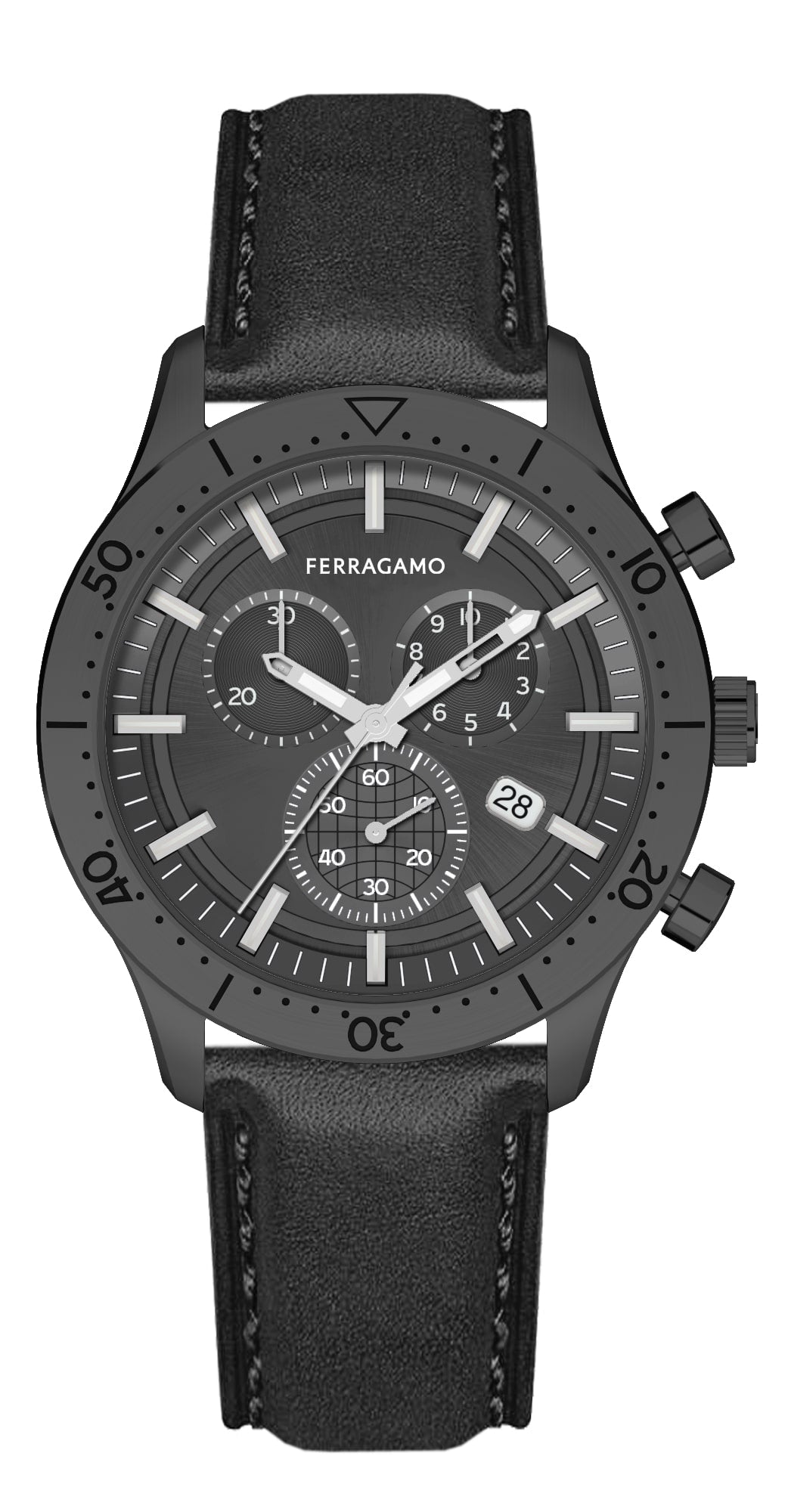 Ferragamo Master Chrono Strap Watch