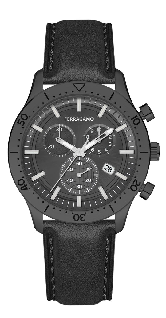 Ferragamo Master Chrono Strap Watch