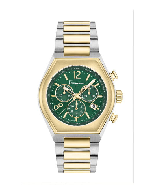 Ferragamo Tonneau Chrono Bracelet Watch