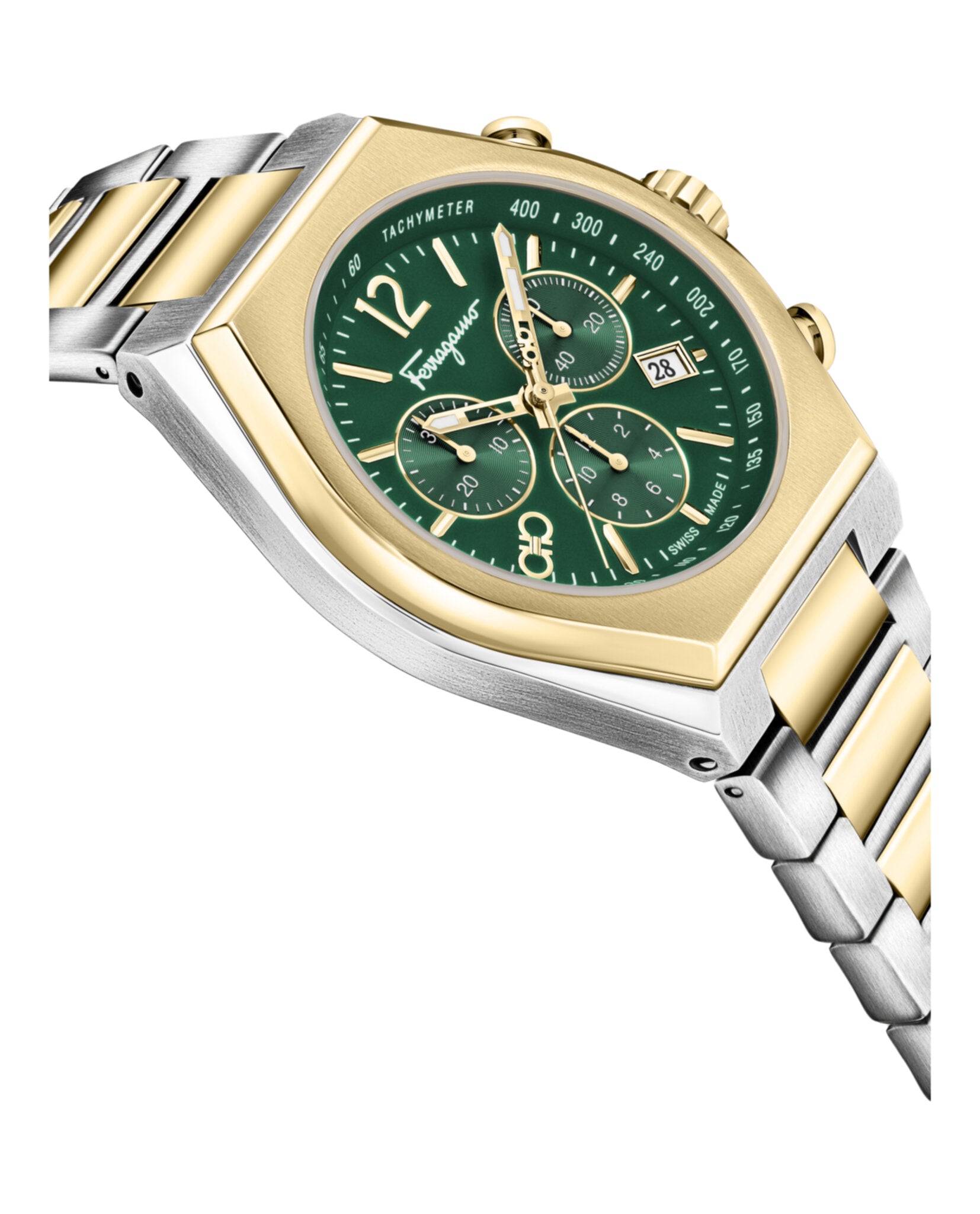 Ferragamo Tonneau Chrono Bracelet Watch