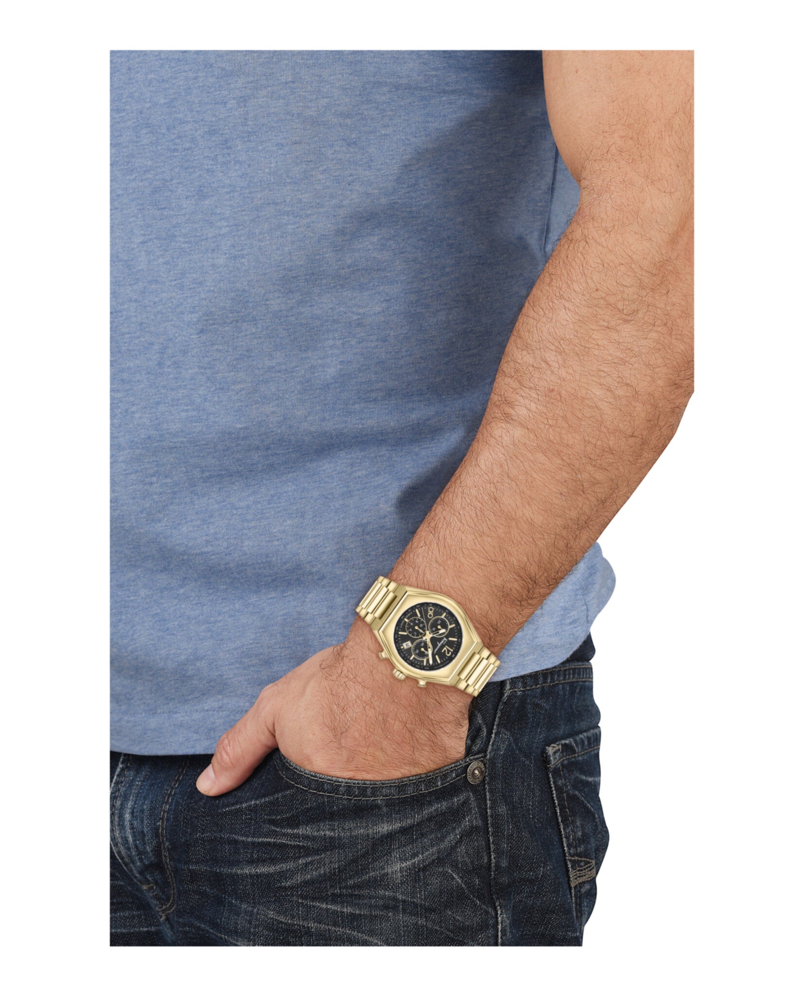 Ferragamo Tonneau Chrono Bracelet Watch