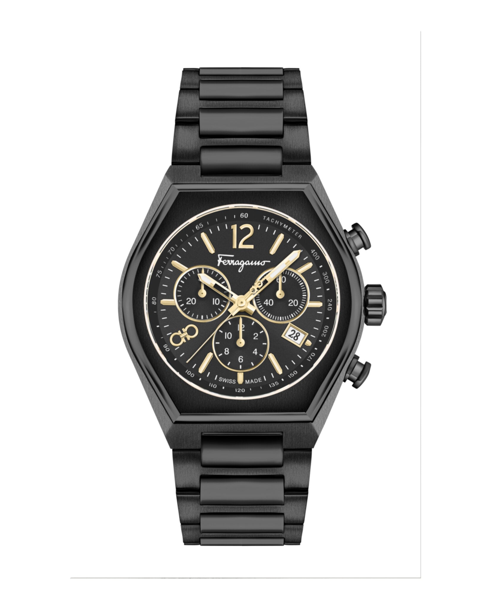 Ferragamo Tonneau Chrono Bracelet Watch