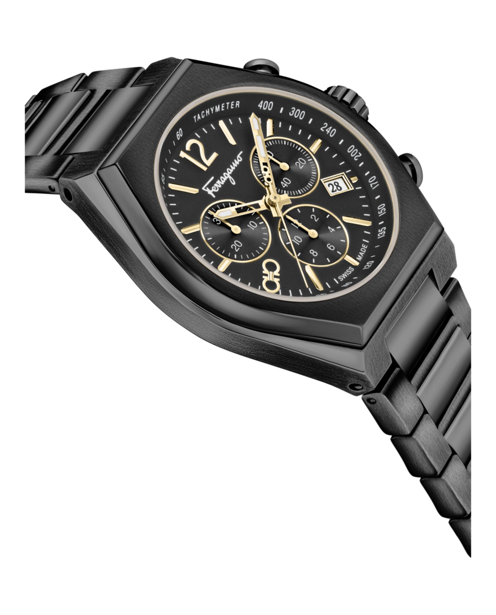 Ferragamo Tonneau Chrono Bracelet Watch