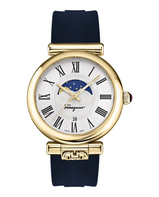 Ferragamo Ora Moonphase Silicone Watch