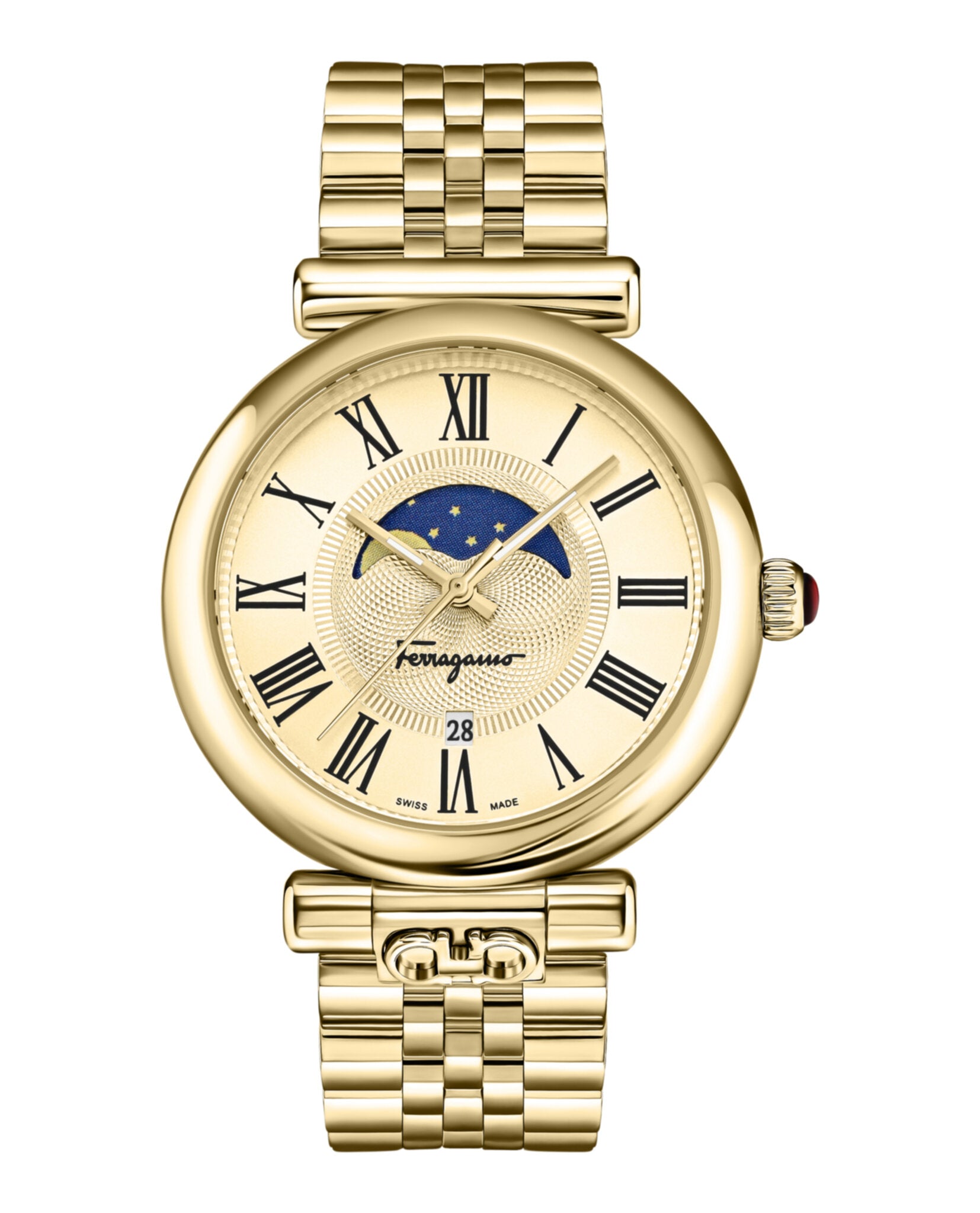 Ferragamo Ora Moonphase Bracelet Watch