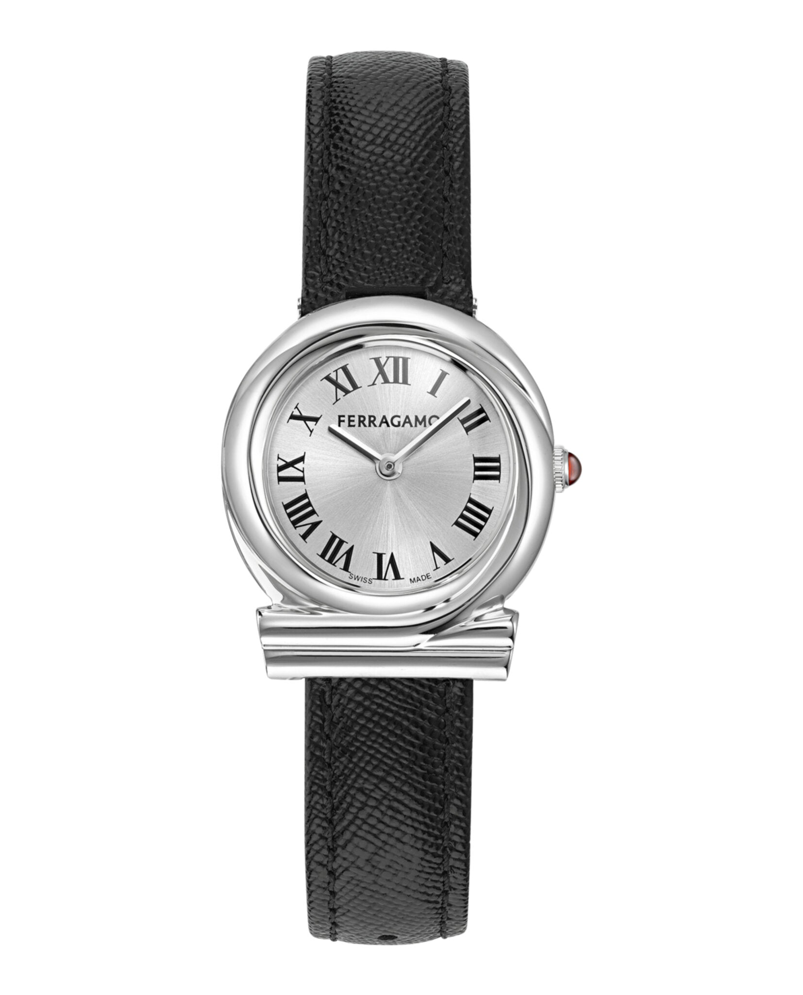 Gancini Twisted Leather Watch