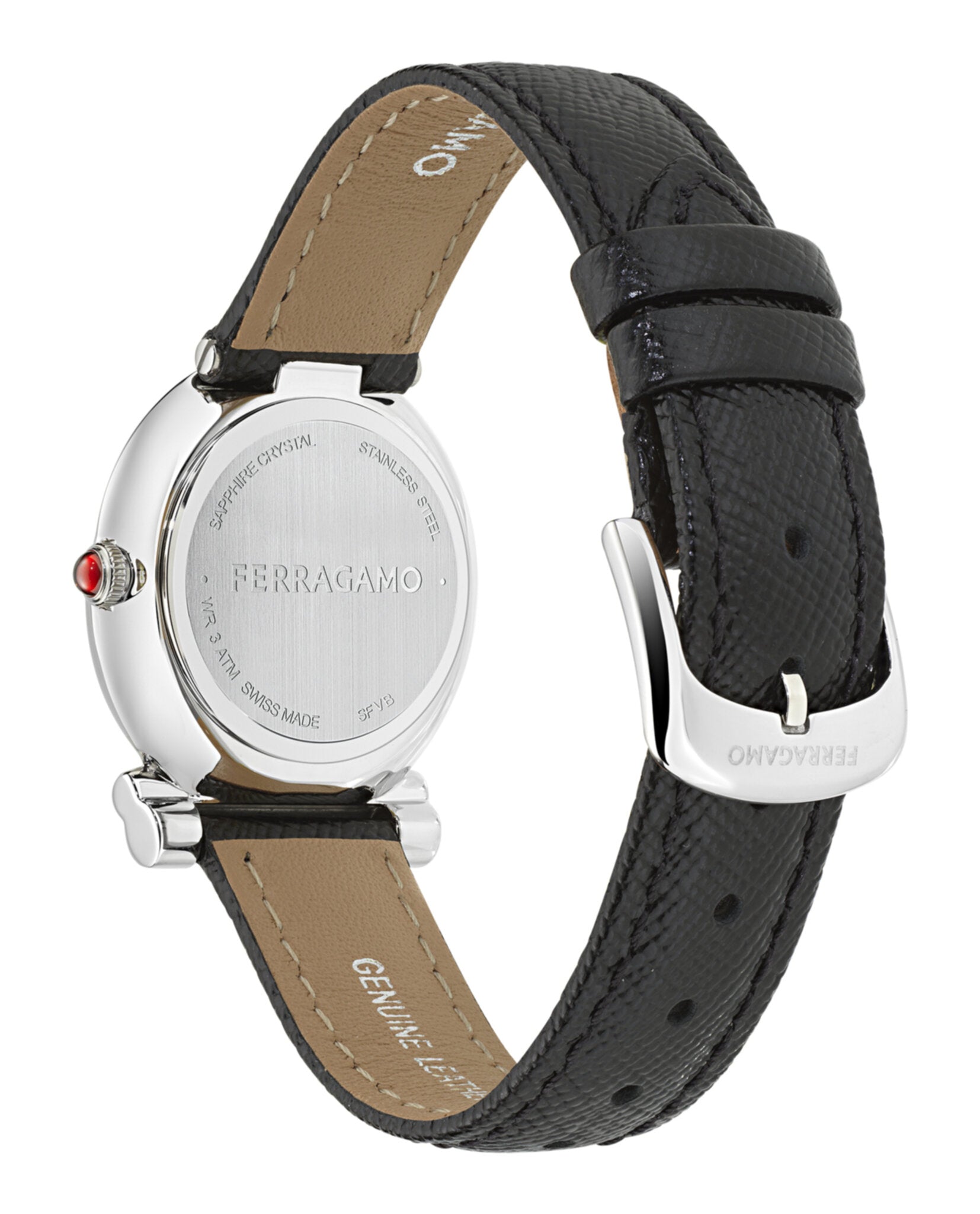 Gancini Twisted Leather Watch