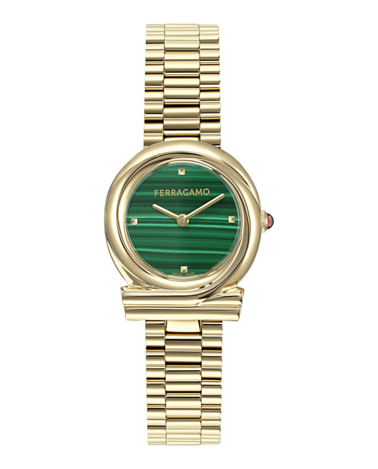 Gancini Twisted Bracelet Watch