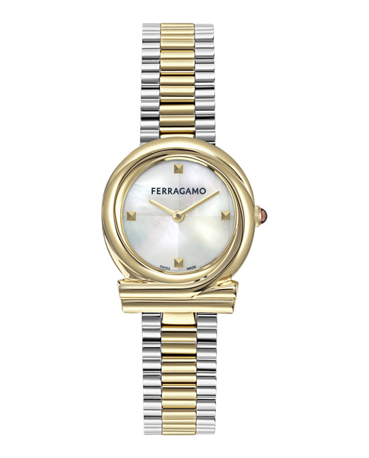 Gancini Twisted Mother of Pearl Watch