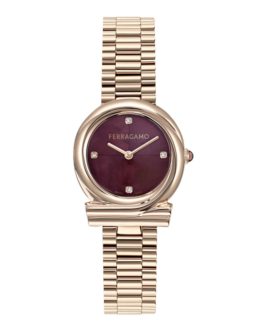 Gancini Twisted Diamond Watch
