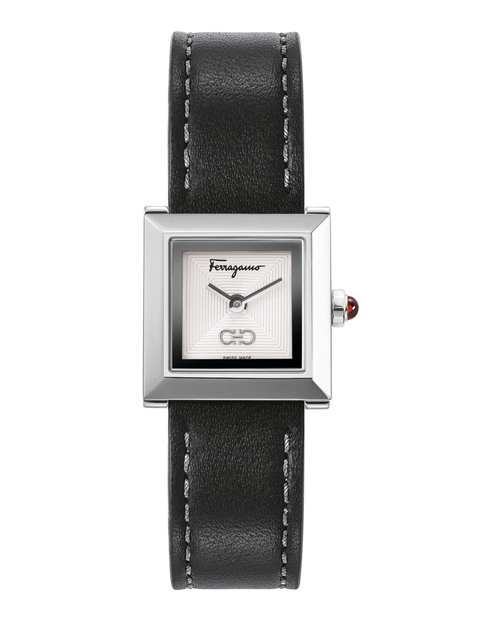 Ferragamo Square Leather Watch