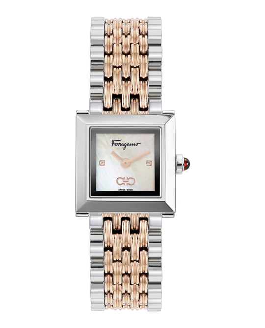 Ferragamo Square Diamond Watch